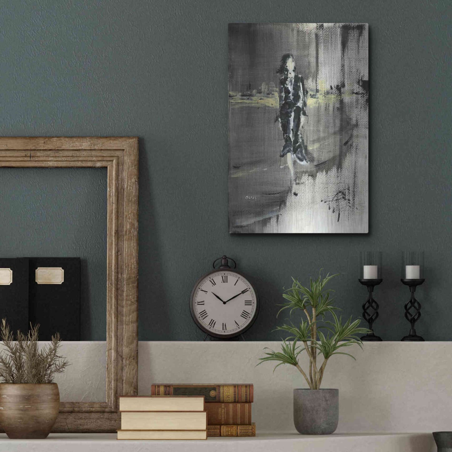 Luxe Metal Art 'Unexpessed' by Oscar Alvarez Pardo, Metal Wall Art,12x16