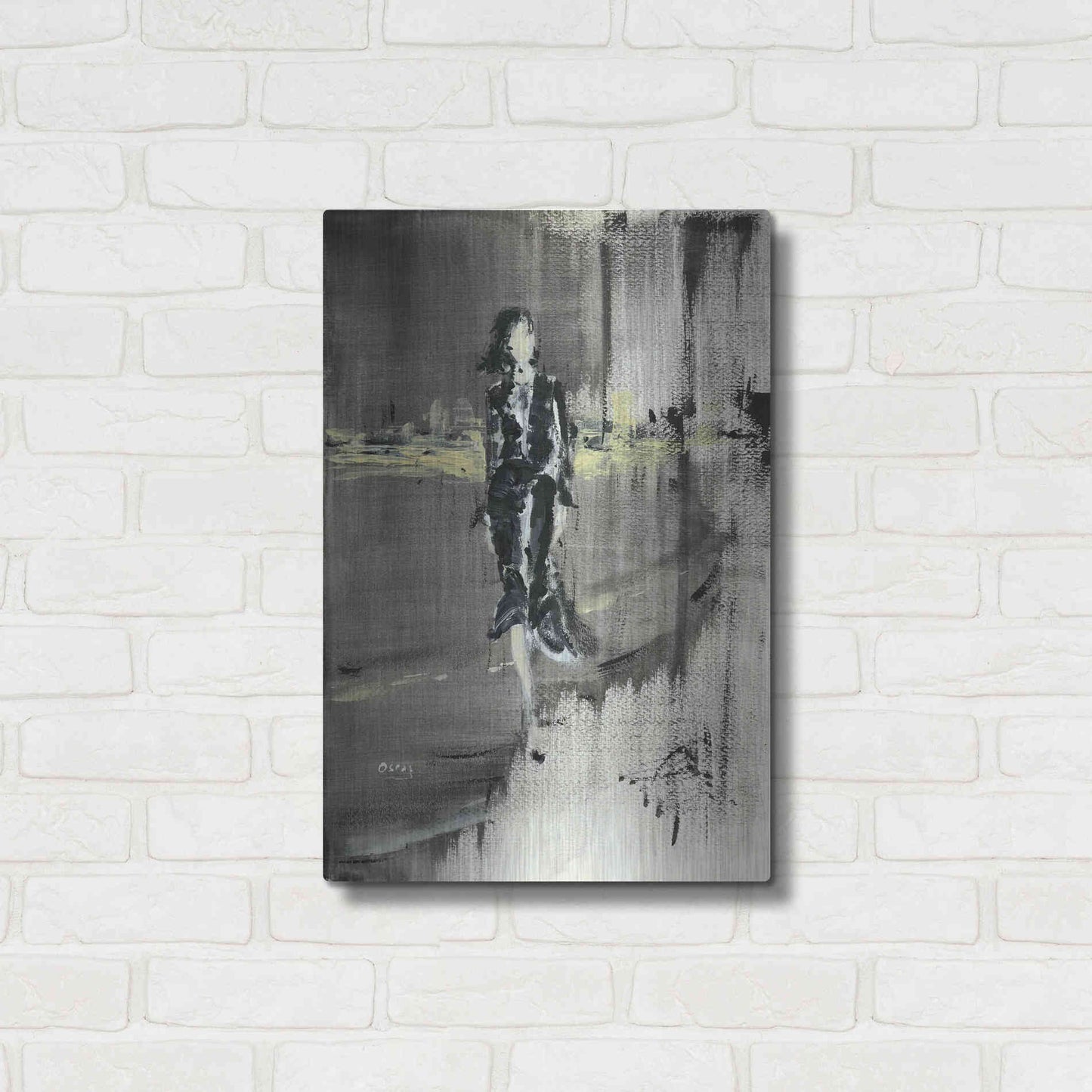 Luxe Metal Art 'Unexpessed' by Oscar Alvarez Pardo, Metal Wall Art,16x24