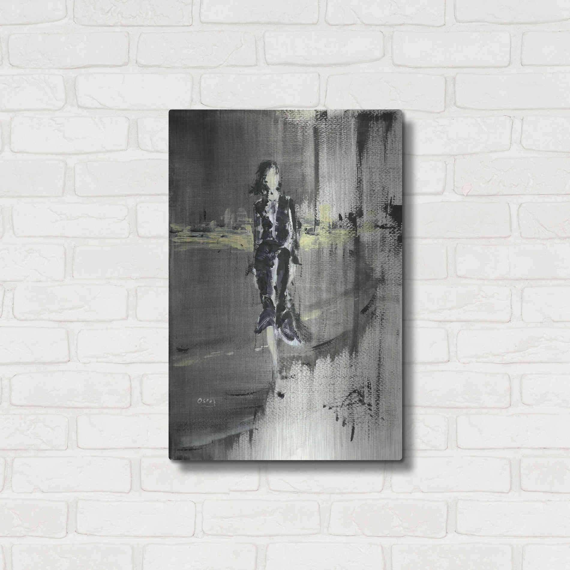 Luxe Metal Art 'Unexpessed' by Oscar Alvarez Pardo, Metal Wall Art,16x24