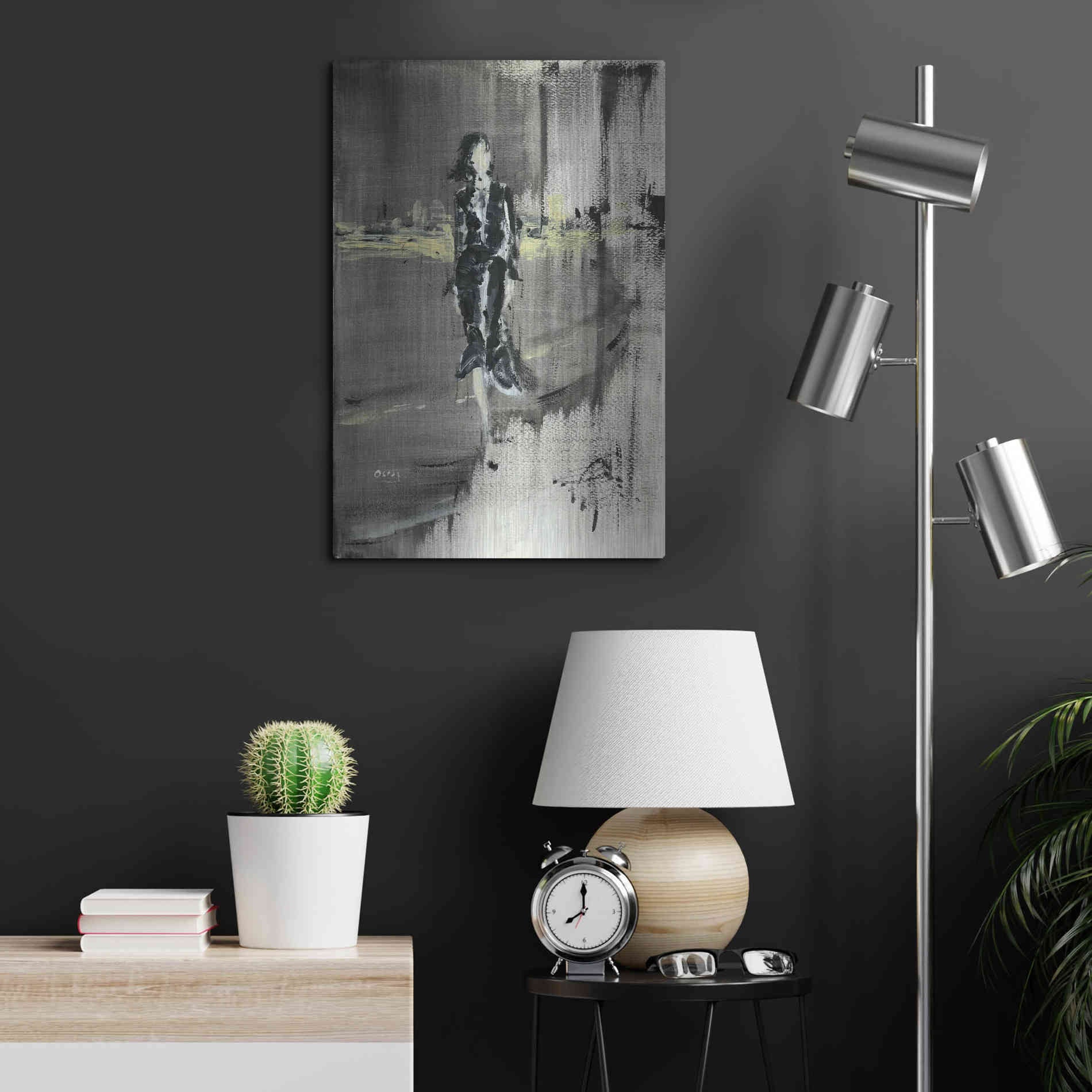 Luxe Metal Art 'Unexpessed' by Oscar Alvarez Pardo, Metal Wall Art,16x24