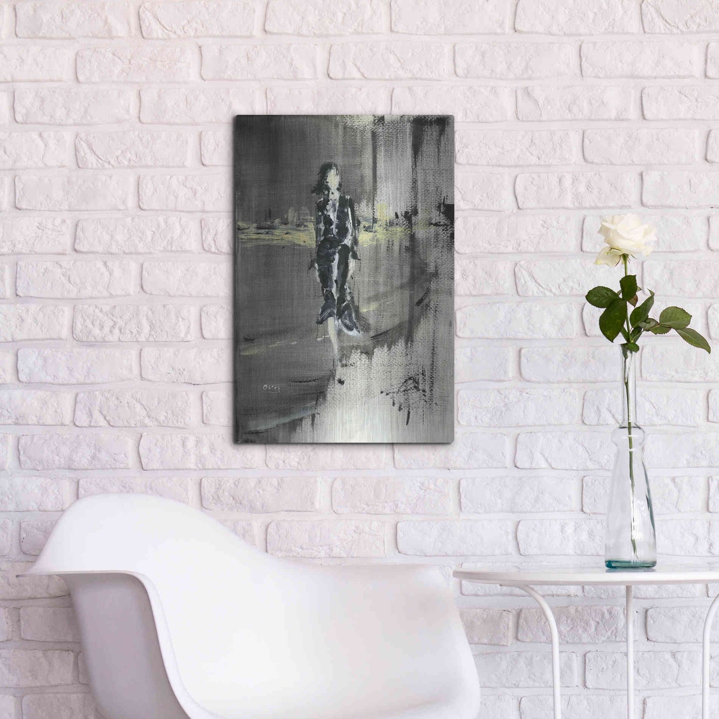 Luxe Metal Art 'Unexpessed' by Oscar Alvarez Pardo, Metal Wall Art,16x24