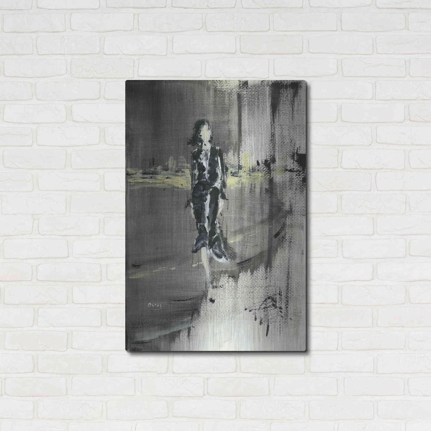 Luxe Metal Art 'Unexpessed' by Oscar Alvarez Pardo, Metal Wall Art,24x36