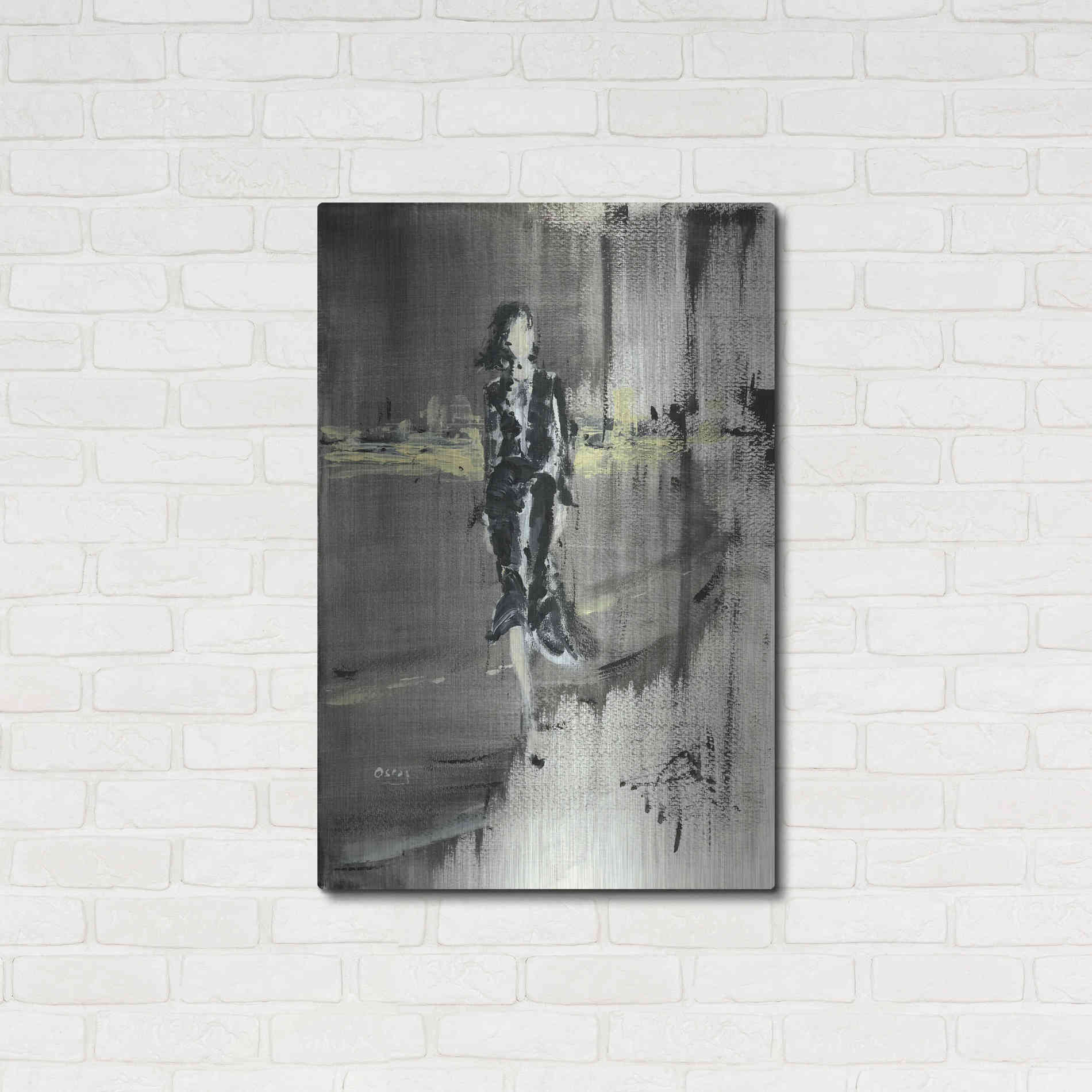 Luxe Metal Art 'Unexpessed' by Oscar Alvarez Pardo, Metal Wall Art,24x36