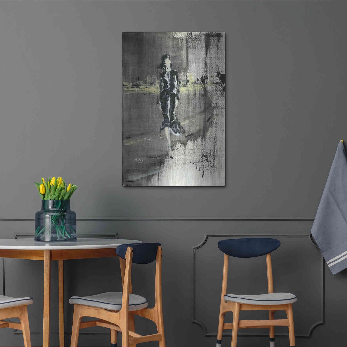 Luxe Metal Art 'Unexpessed' by Oscar Alvarez Pardo, Metal Wall Art,24x36