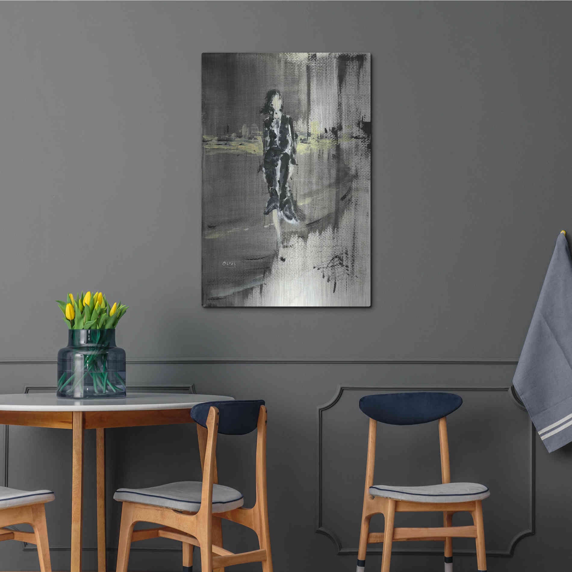 Luxe Metal Art 'Unexpessed' by Oscar Alvarez Pardo, Metal Wall Art,24x36