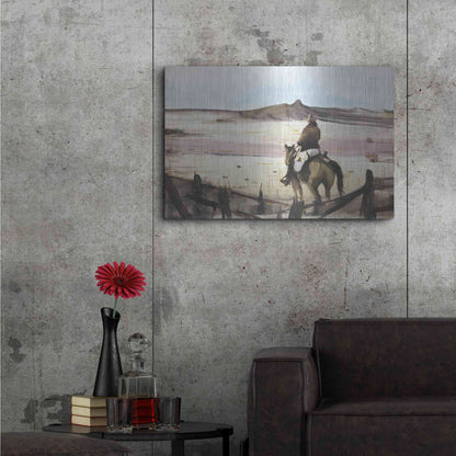 Luxe Metal Art 'Into The Dunes' by Oscar Alvarez Pardo, Metal Wall Art,36x24