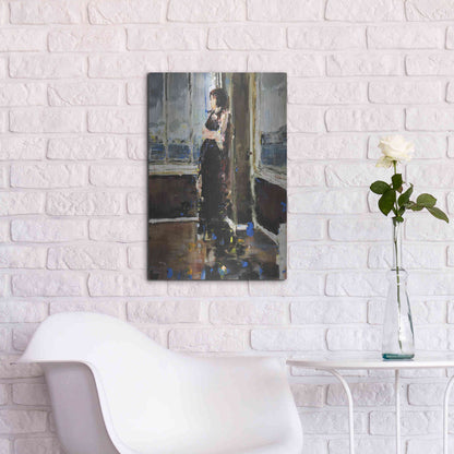 Luxe Metal Art 'At The Corner' by Oscar Alvarez Pardo, Metal Wall Art,16x24