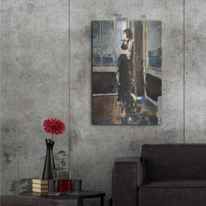 Luxe Metal Art 'At The Corner' by Oscar Alvarez Pardo, Metal Wall Art,24x36