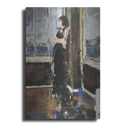 Luxe Metal Art 'At The Corner' by Oscar Alvarez Pardo, Metal Wall Art