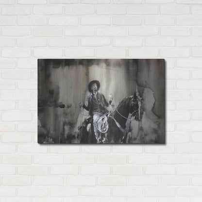 Luxe Metal Art 'Wrangle' by Oscar Alvarez Pardo, Metal Wall Art,36x24