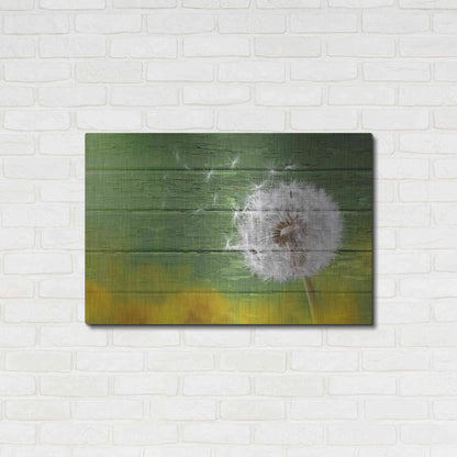 Luxe Metal Art 'Wood Series: Dandi Green', Metal Wall Art,36x24