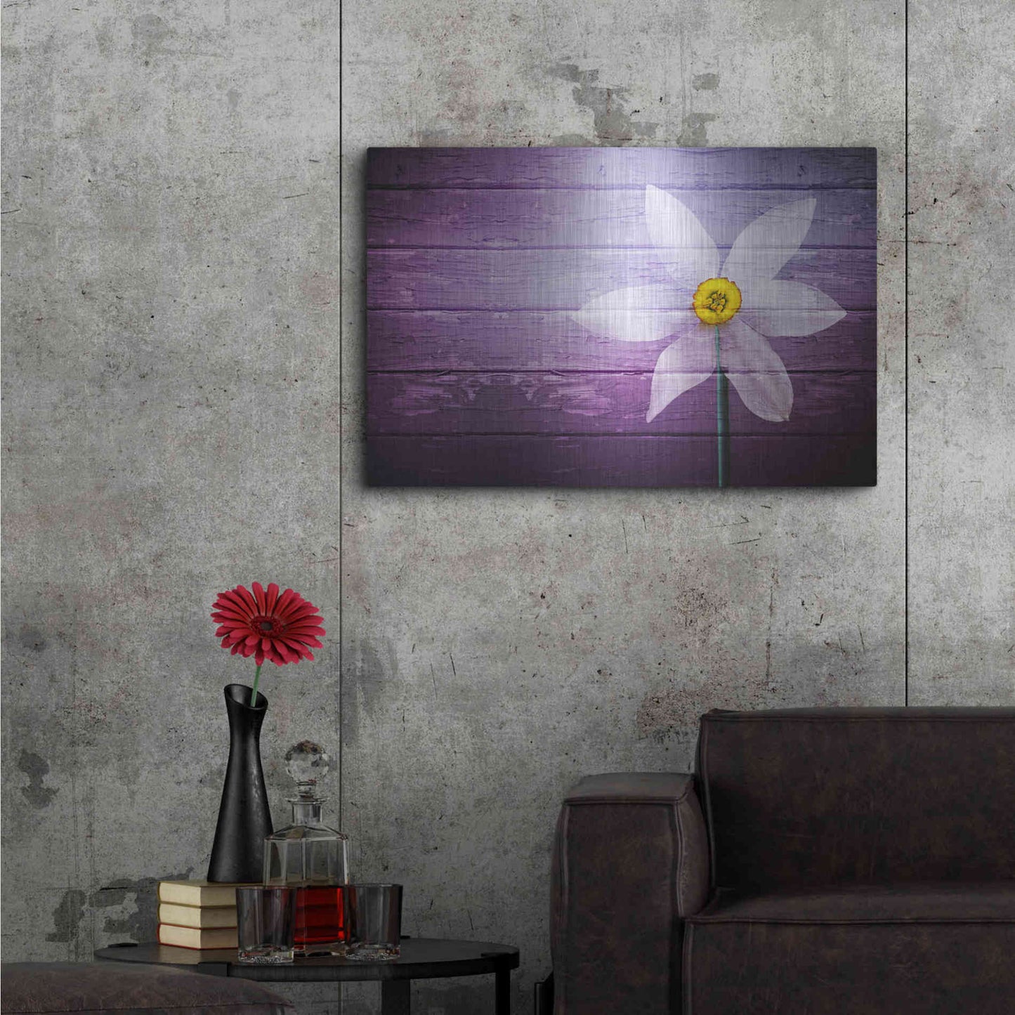 Luxe Metal Art 'Wood Series: A Simple Paradise', Metal Wall Art,36x24