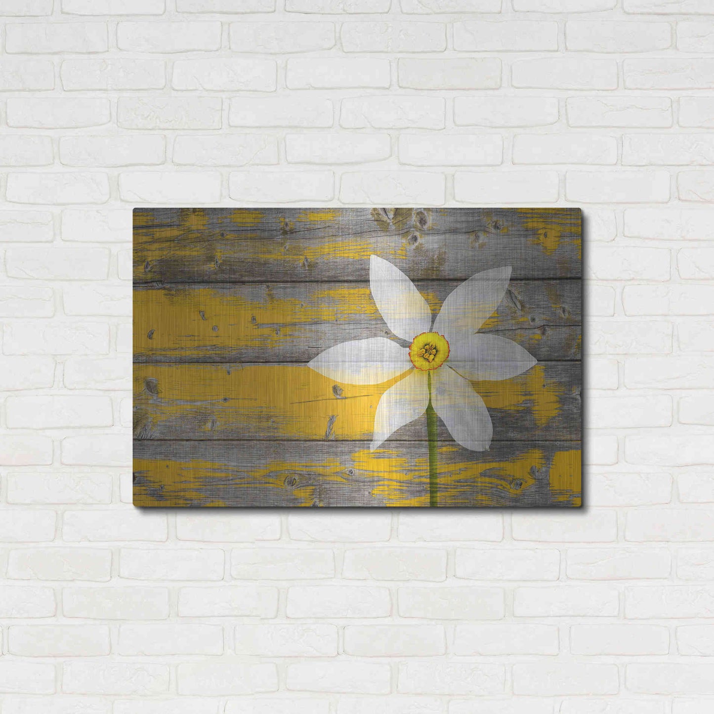 Luxe Metal Art 'Wood Series: A Rustic Paradise', Metal Wall Art,36x24