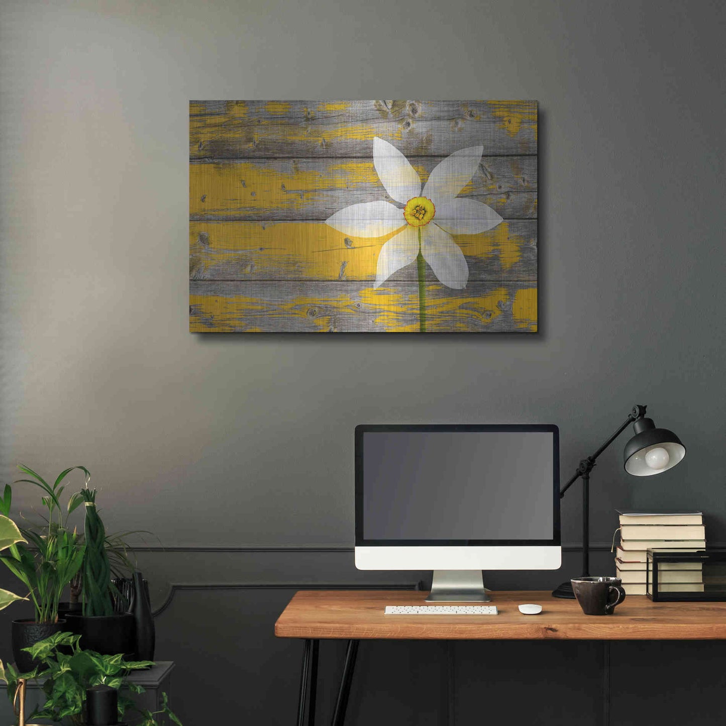 Luxe Metal Art 'Wood Series: A Rustic Paradise', Metal Wall Art,36x24