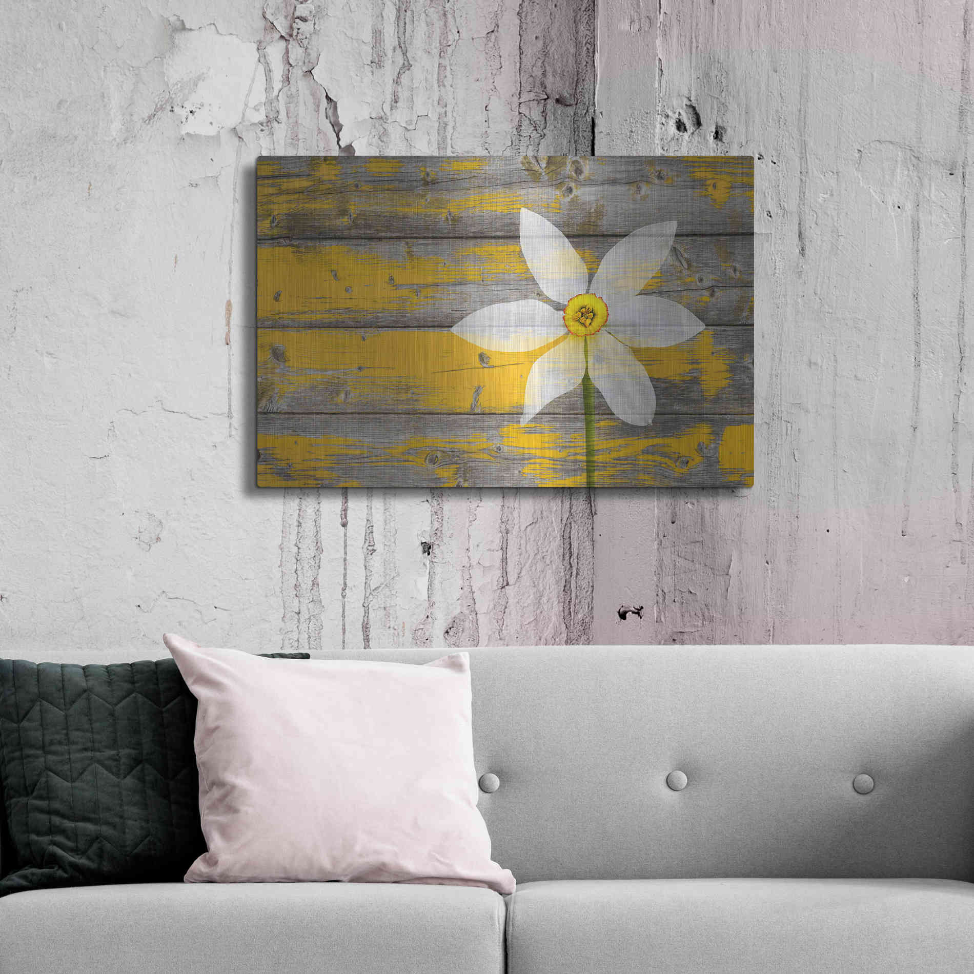 Luxe Metal Art 'Wood Series: A Rustic Paradise', Metal Wall Art,36x24