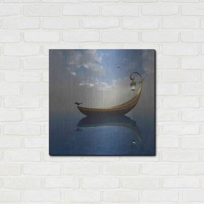 Luxe Metal Art 'Narcissism' by Cynthia Decker, Metal Wall Art,24x24