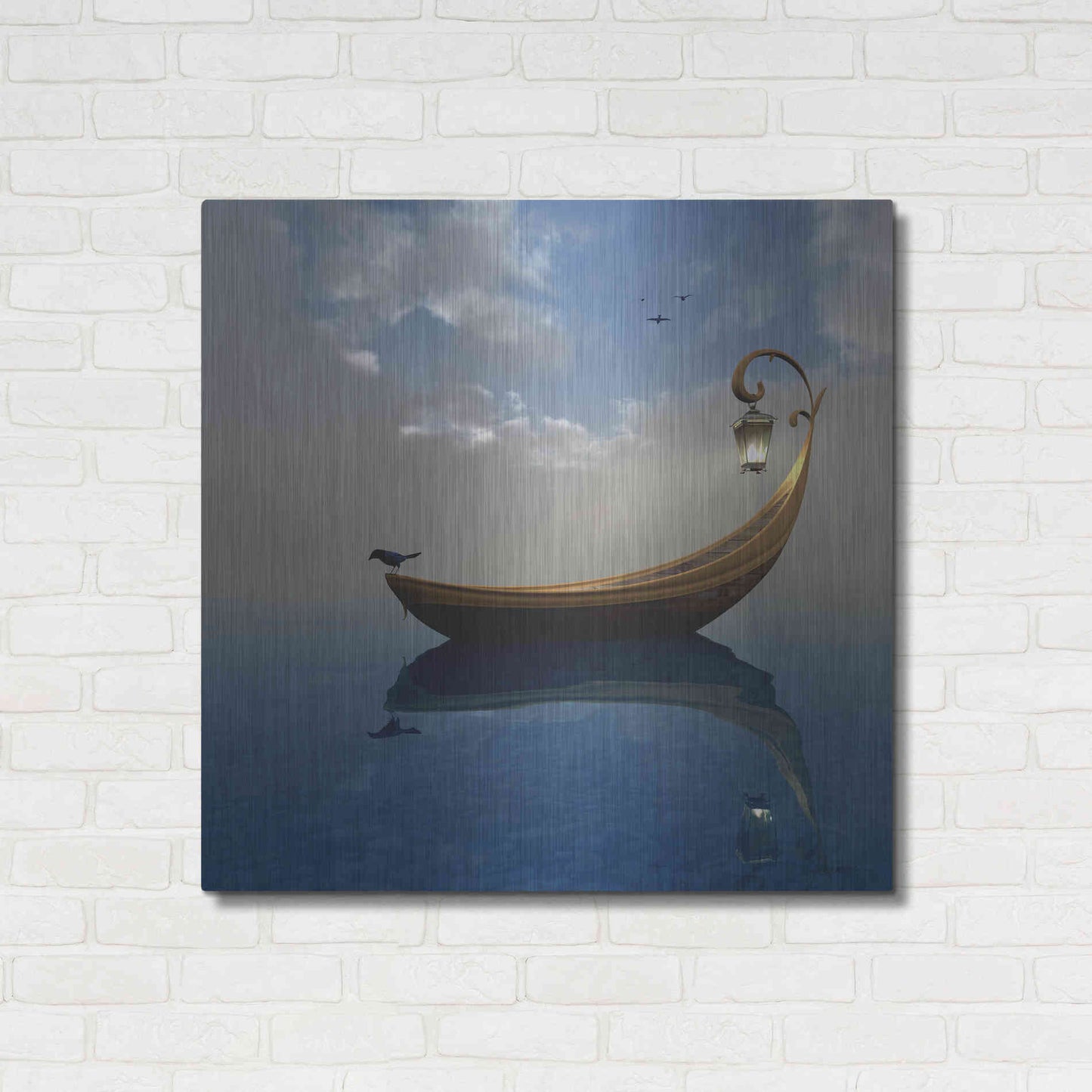 Luxe Metal Art 'Narcissism' by Cynthia Decker, Metal Wall Art,36x36