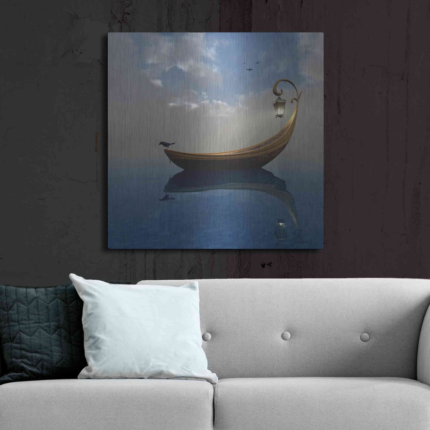 Luxe Metal Art 'Narcissism' by Cynthia Decker, Metal Wall Art,36x36