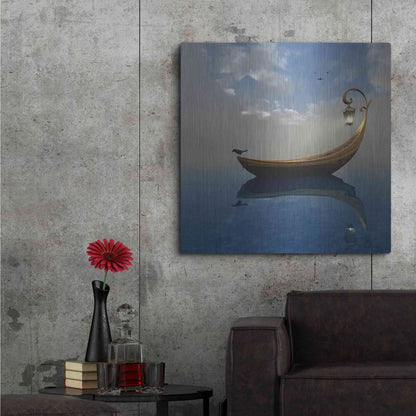 Luxe Metal Art 'Narcissism' by Cynthia Decker, Metal Wall Art,36x36
