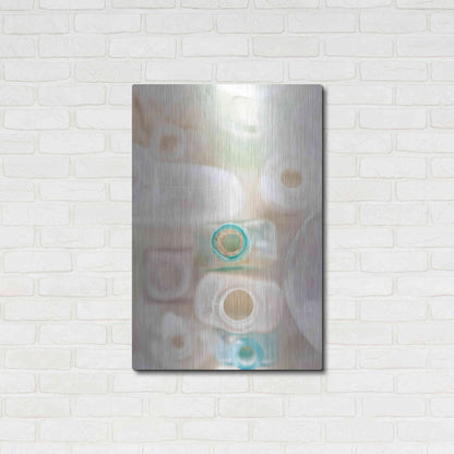 Luxe Metal Art 'Abstract Bottles' by Elena Ray, Metal Wall Art,24x36