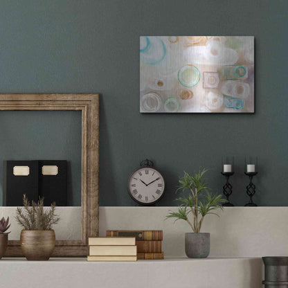 Luxe Metal Art 'Vintage Bottles' by Elena Ray, Metal Wall Art,16x12