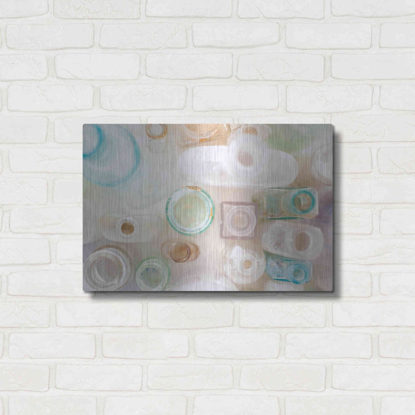 Luxe Metal Art 'Vintage Bottles' by Elena Ray, Metal Wall Art,24x16