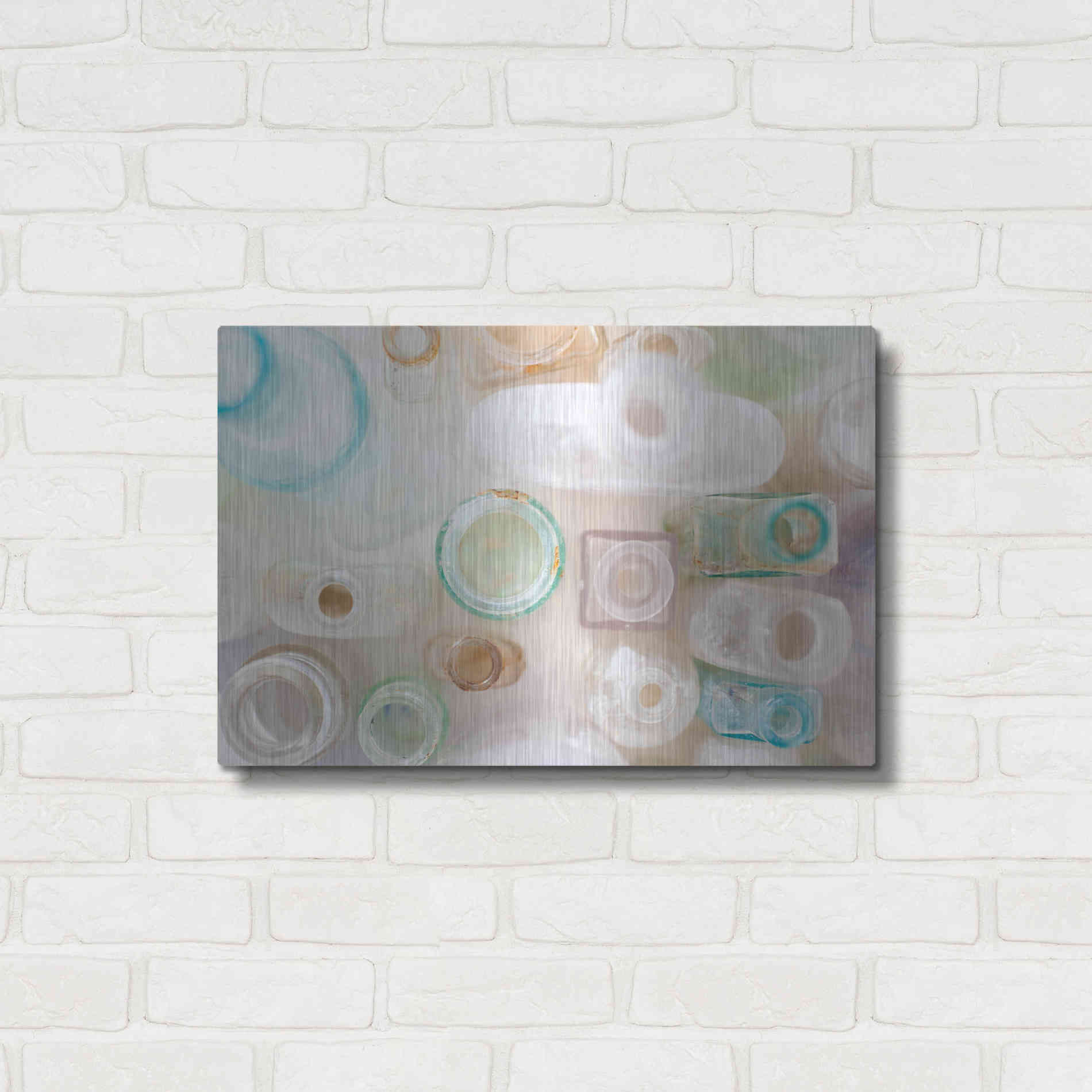 Luxe Metal Art 'Vintage Bottles' by Elena Ray, Metal Wall Art,24x16