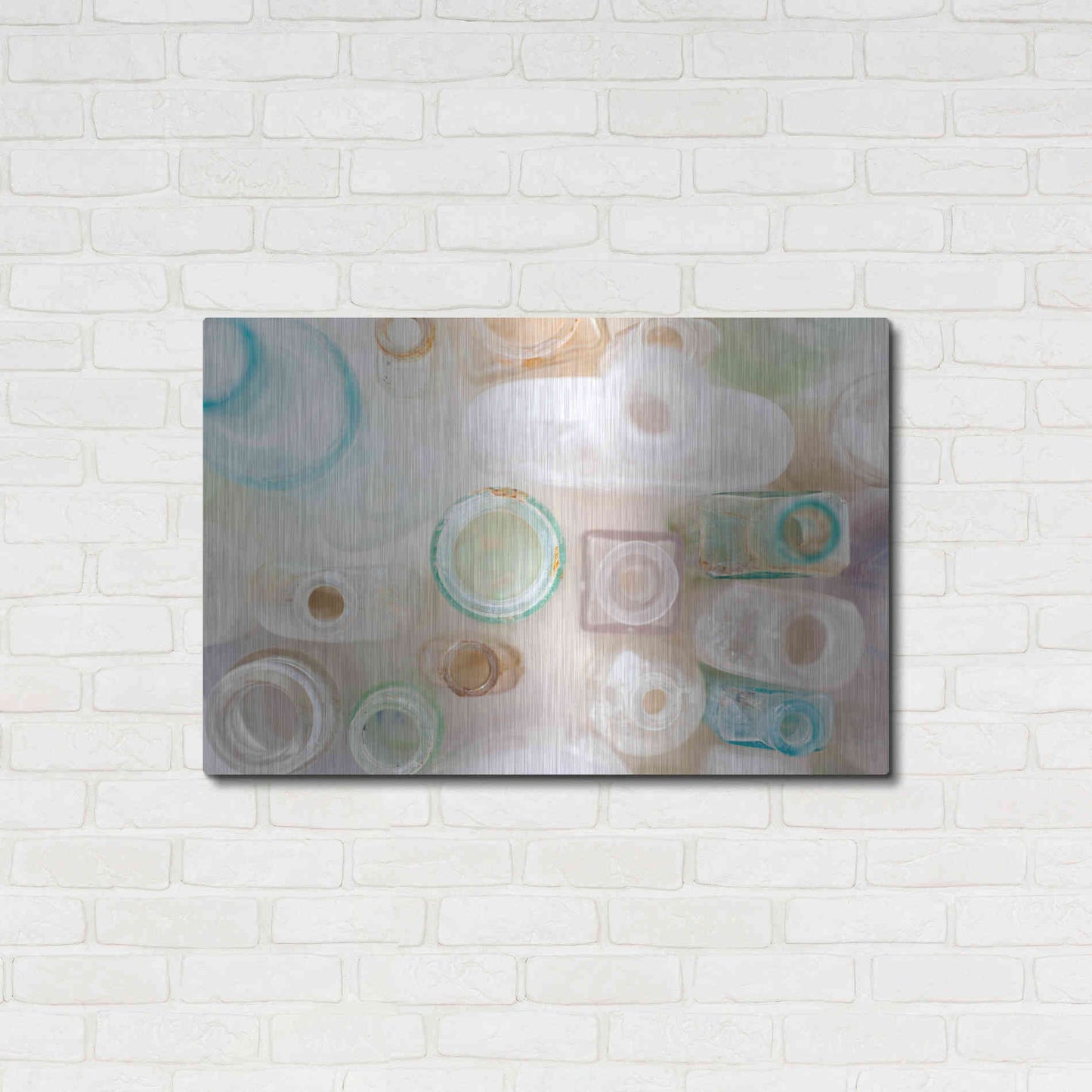 Luxe Metal Art 'Vintage Bottles' by Elena Ray, Metal Wall Art,36x24