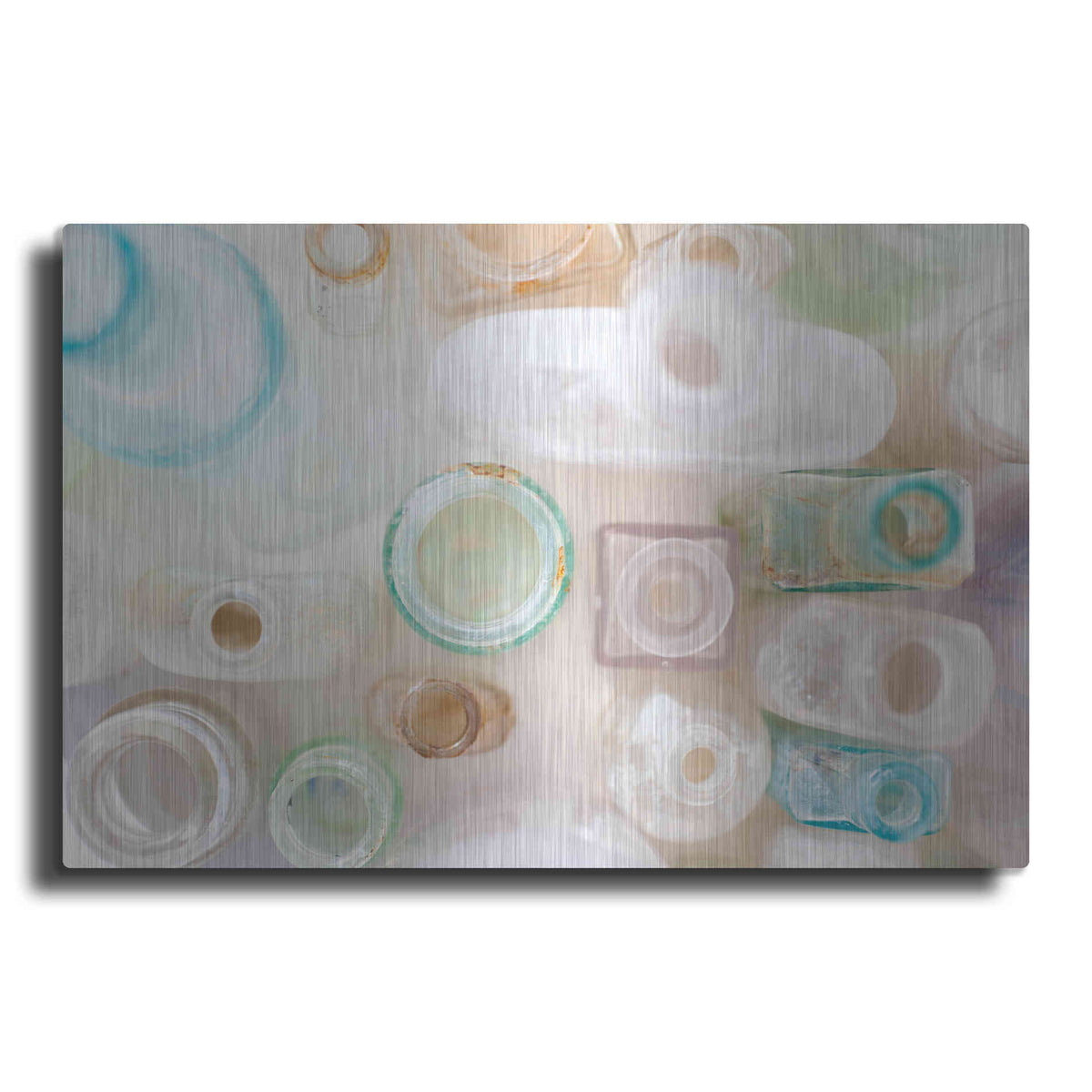 Luxe Metal Art 'Vintage Bottles' by Elena Ray, Metal Wall Art
