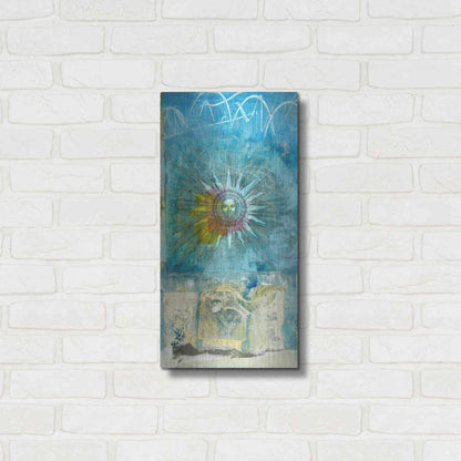 Luxe Metal Art 'Ancient Sun' by Elena Ray, Metal Wall Art,12x24