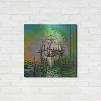 Luxe Metal Art 'Ship Builders' by Elena Ray, Metal Wall Art,24x24