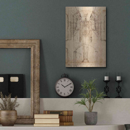 Luxe Metal Art 'Renaissance Angel' by Elena Ray, Metal Wall Art,12x16