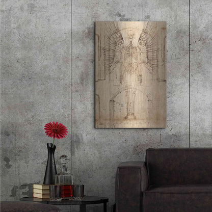 Luxe Metal Art 'Renaissance Angel' by Elena Ray, Metal Wall Art,24x36