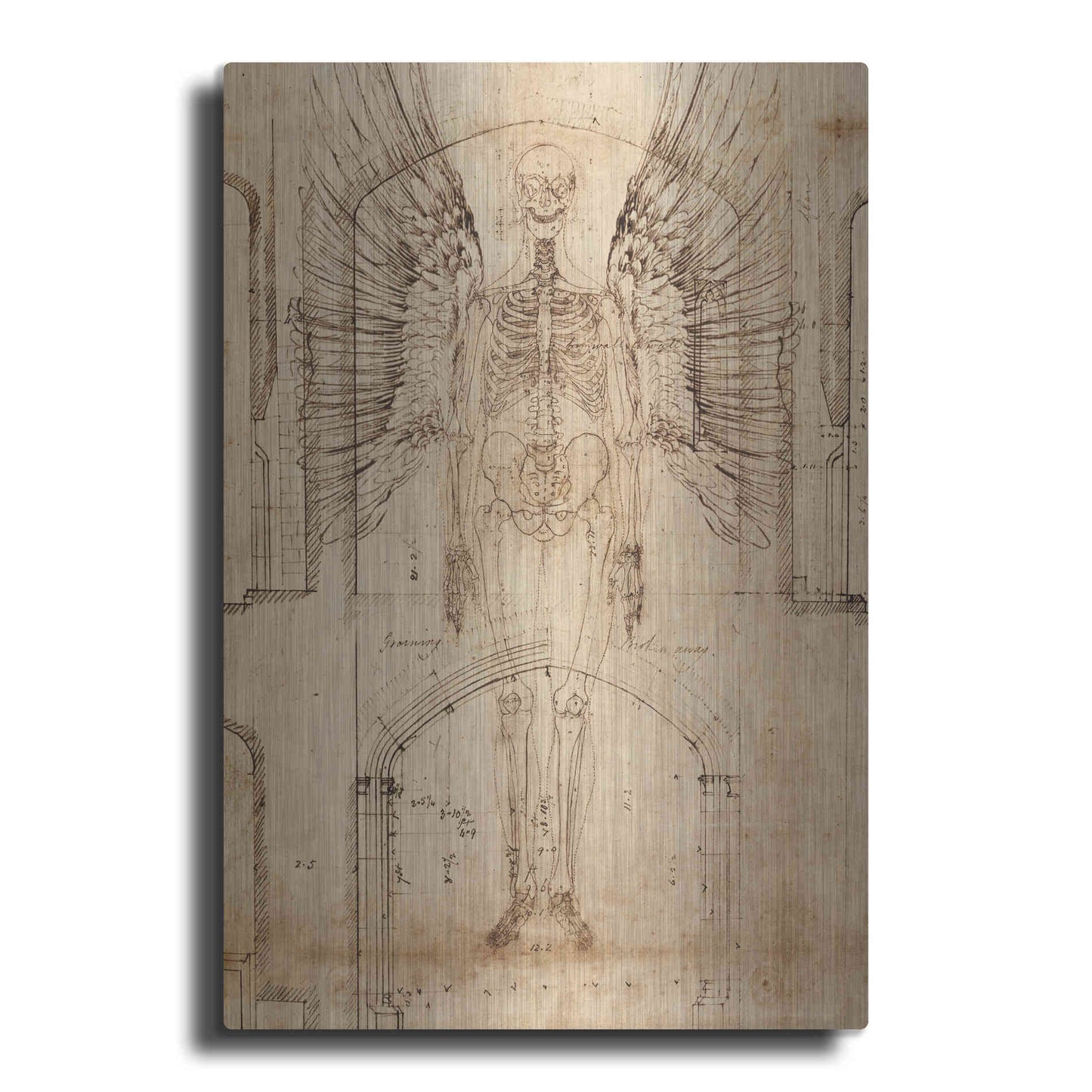 Luxe Metal Art 'Renaissance Angel' by Elena Ray, Metal Wall Art