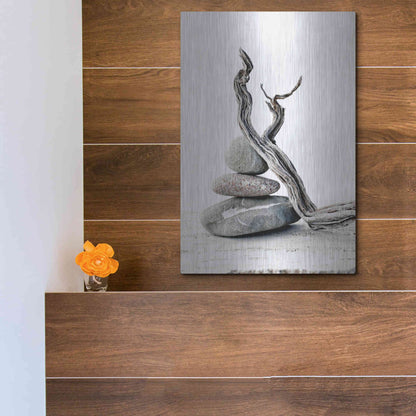 Luxe Metal Art 'Elemental Zen' by Elena Ray, Metal Wall Art,12x16