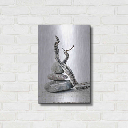 Luxe Metal Art 'Elemental Zen' by Elena Ray, Metal Wall Art,16x24