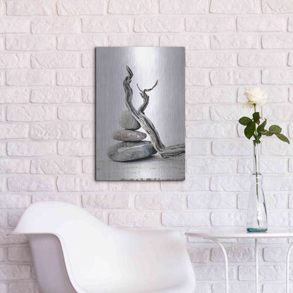 Luxe Metal Art 'Elemental Zen' by Elena Ray, Metal Wall Art,16x24