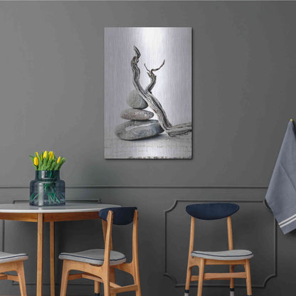 Luxe Metal Art 'Elemental Zen' by Elena Ray, Metal Wall Art,24x36