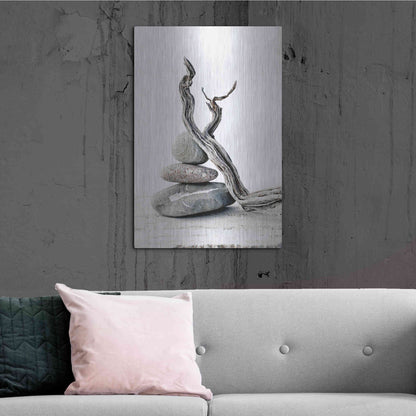 Luxe Metal Art 'Elemental Zen' by Elena Ray, Metal Wall Art,24x36