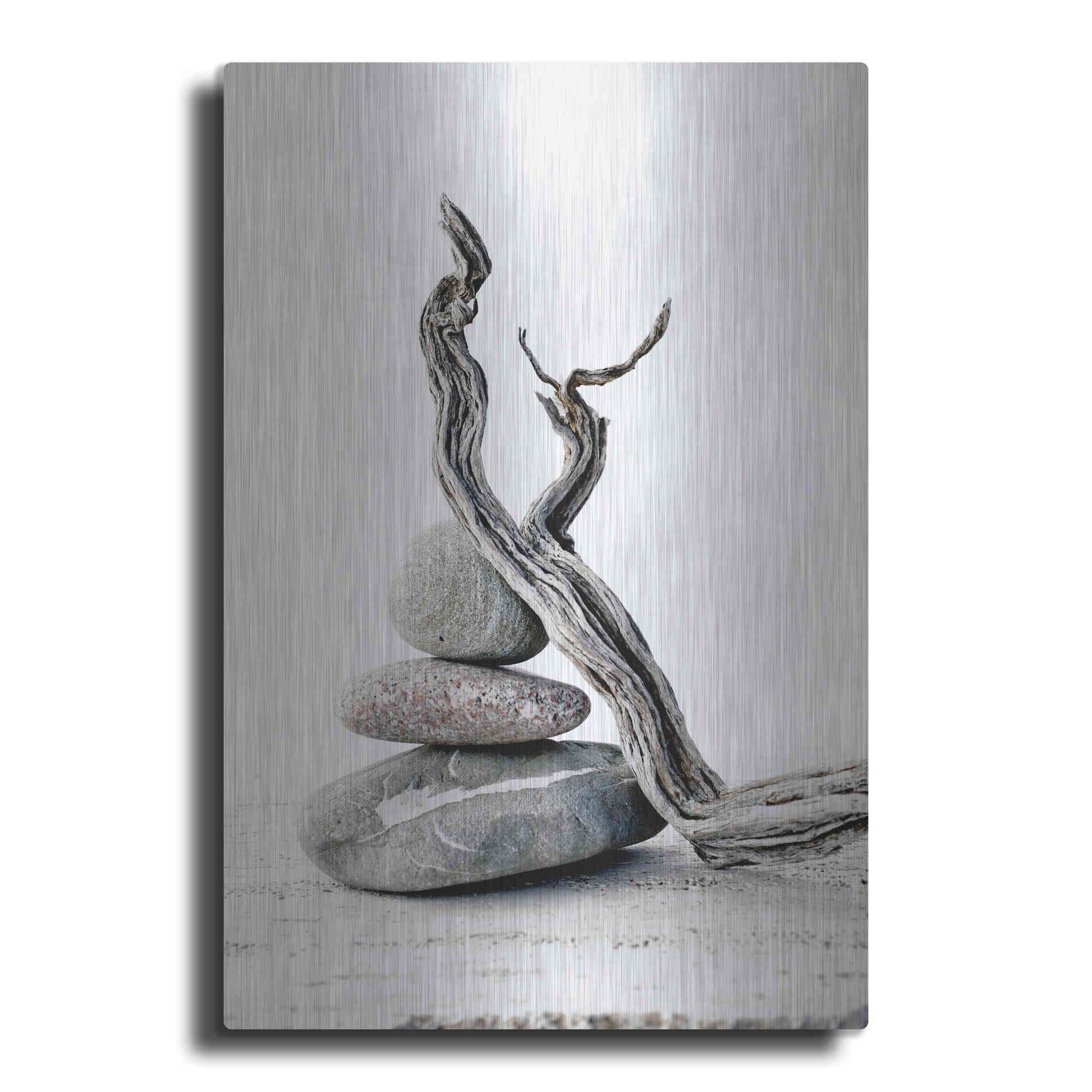 Luxe Metal Art 'Elemental Zen' by Elena Ray, Metal Wall Art