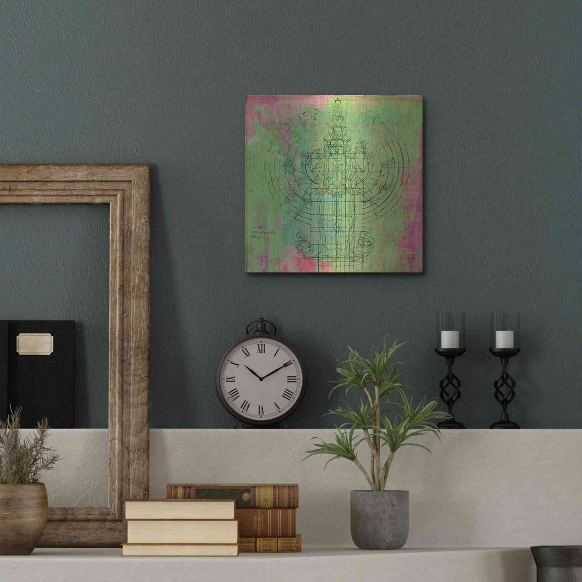 Luxe Metal Art 'Oneness' by Elena Ray, Metal Wall Art,12x12
