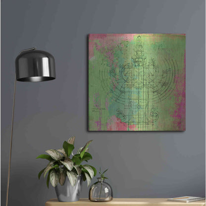 Luxe Metal Art 'Oneness' by Elena Ray, Metal Wall Art,24x24