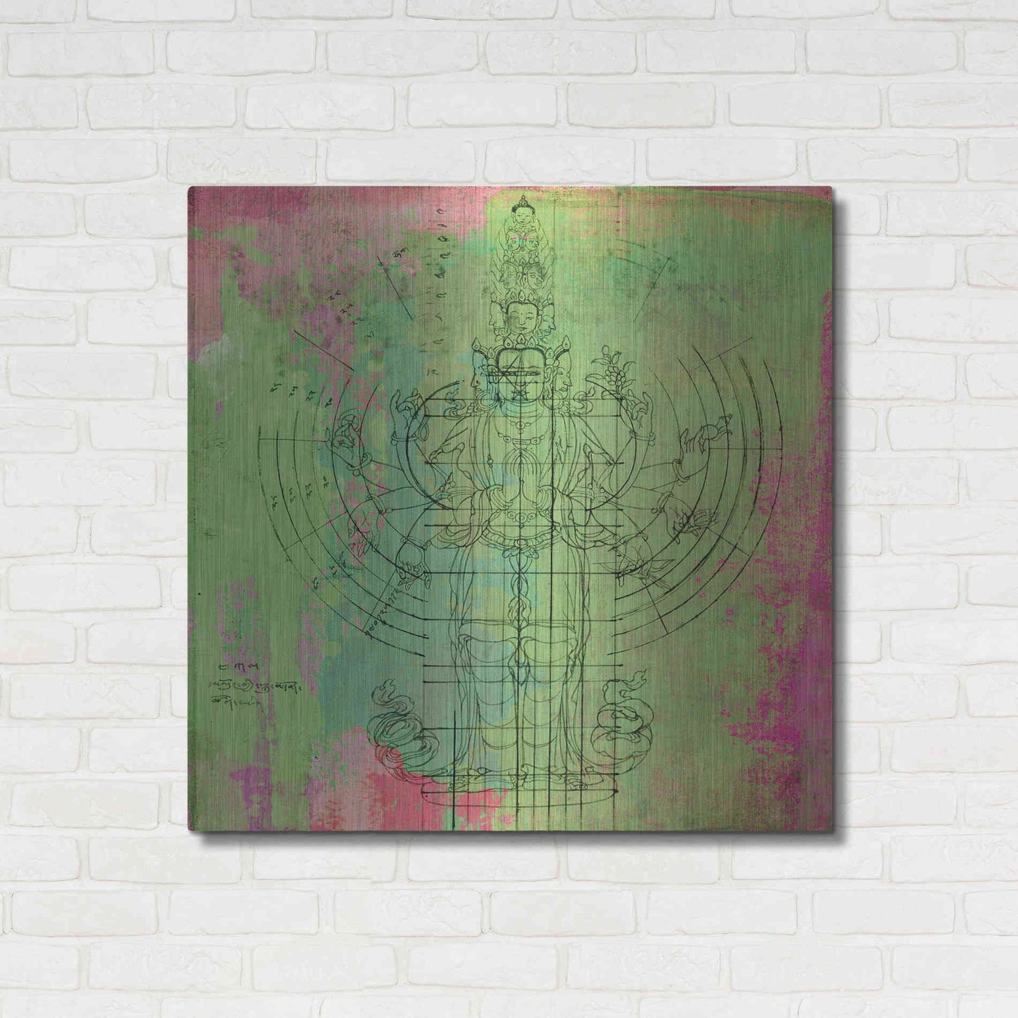 Luxe Metal Art 'Oneness' by Elena Ray, Metal Wall Art,36x36