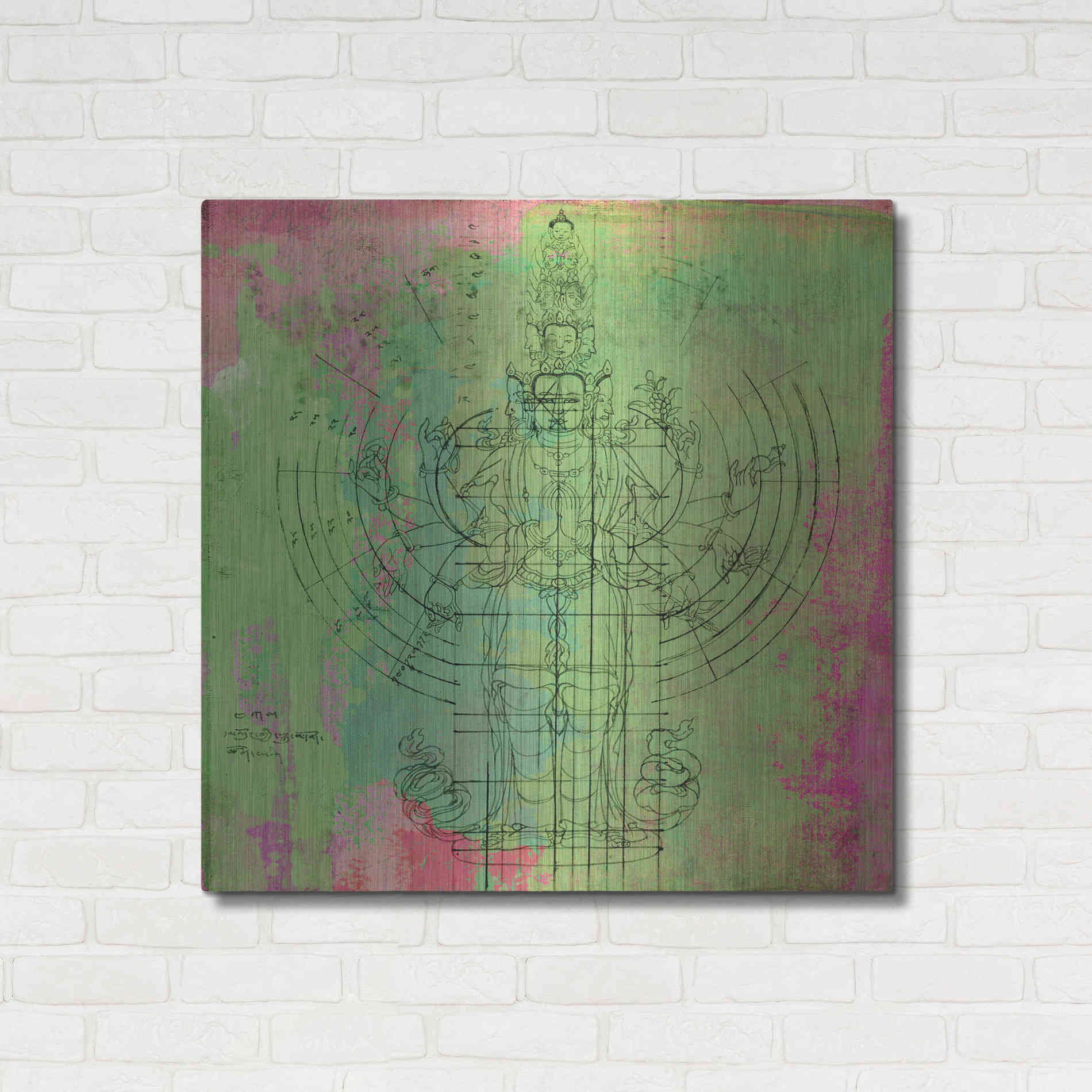 Luxe Metal Art 'Oneness' by Elena Ray, Metal Wall Art,36x36