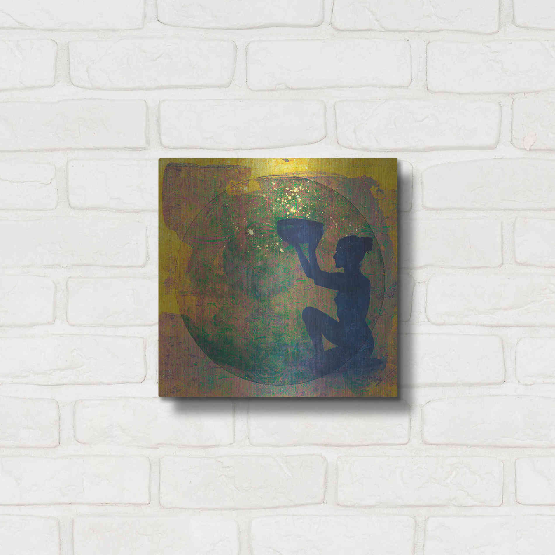 Luxe Metal Art 'Vessel of Cosmic Creativity' by Elena Ray, Metal Wall Art,12x12