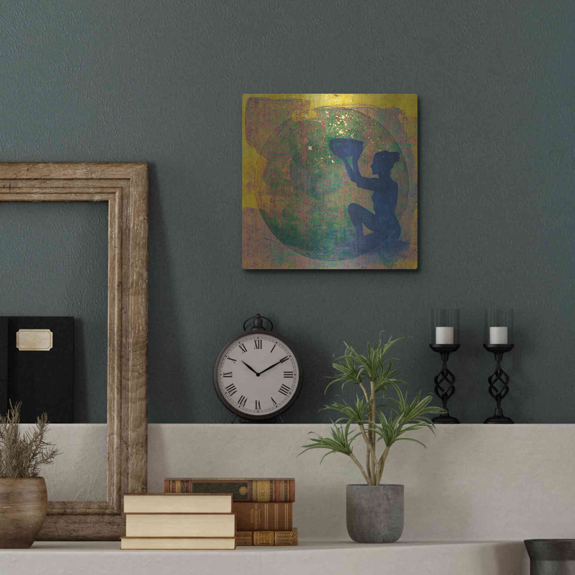 Luxe Metal Art 'Vessel of Cosmic Creativity' by Elena Ray, Metal Wall Art,12x12