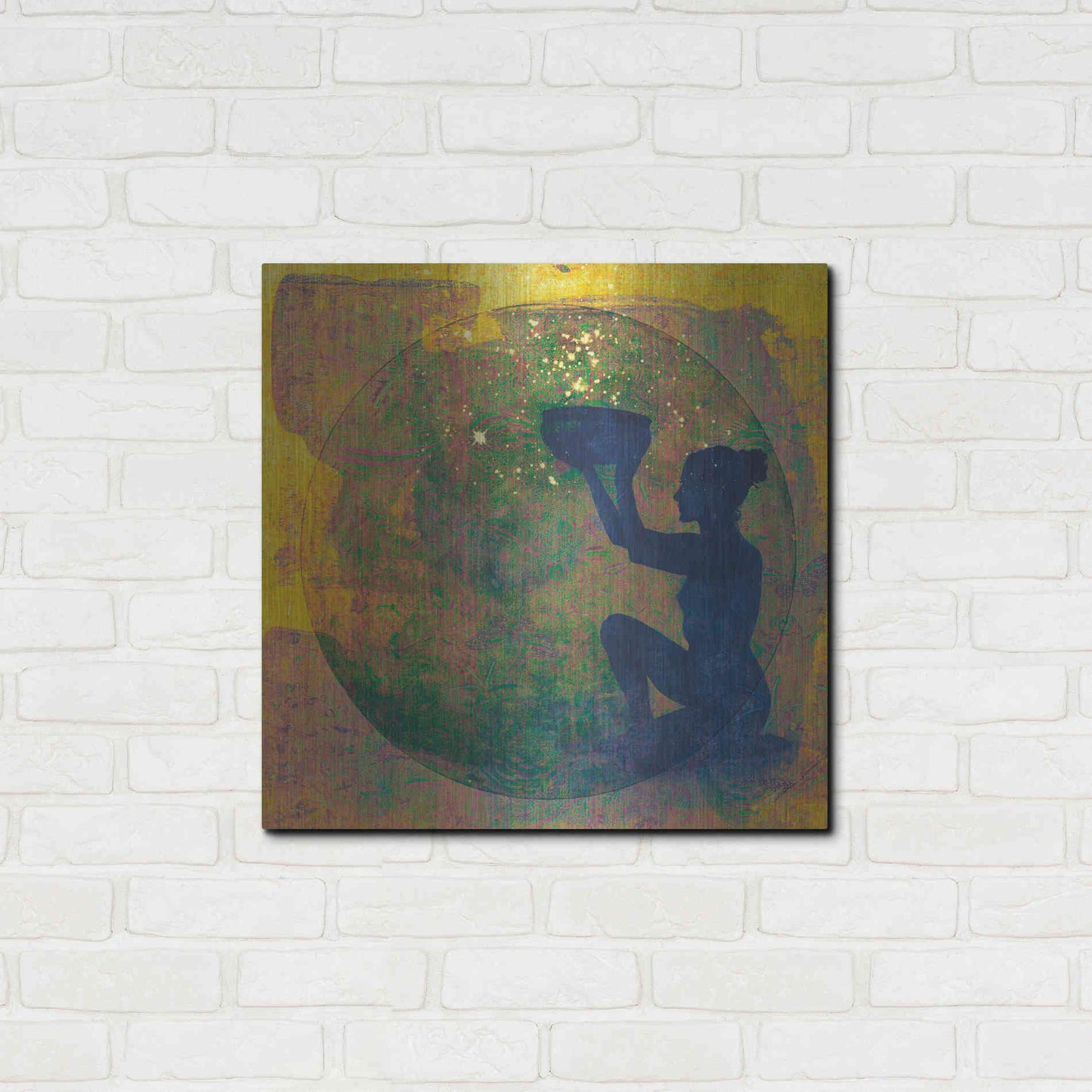 Luxe Metal Art 'Vessel of Cosmic Creativity' by Elena Ray, Metal Wall Art,24x24