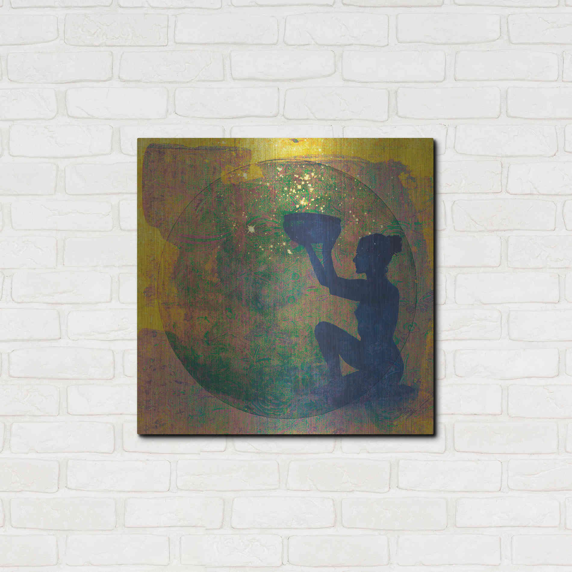 Luxe Metal Art 'Vessel of Cosmic Creativity' by Elena Ray, Metal Wall Art,24x24