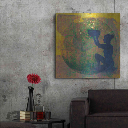 Luxe Metal Art 'Vessel of Cosmic Creativity' by Elena Ray, Metal Wall Art,36x36