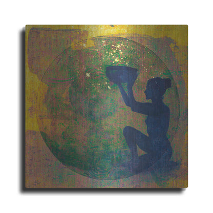 Luxe Metal Art 'Vessel of Cosmic Creativity' by Elena Ray, Metal Wall Art